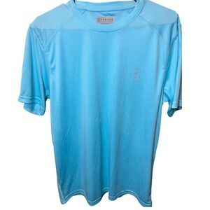 PGA Tour Mens Small Blue Performance T-Shirt Moisture Wicking UPF 50 Golf Tee